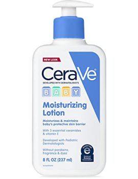 Gentle Baby Skin Care with Ceramides, Niacinamide & Vitamin E | Fragrance, Paraben, Dye & Phthalates Free | Lightweight Baby Moisturizer | 8 Ounce | Packaging May Vary