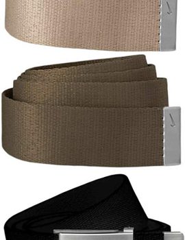 Men’s SG Silver-Tone Buckle with Three Interchangeable Belt Straps