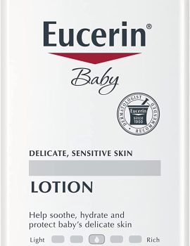 Eucerin Baby Body Lotion, Fragrance Free Baby Lotion, 13.5 Fl Oz Pump Bottle