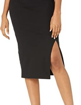 The Drop Women’s Veronique High-Waist Slit Skirt