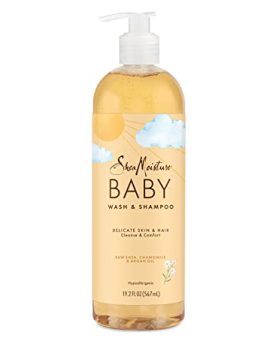 SheaMoisture Baby Wash and Shampoo Raw Shea, Chamomile & Argan Oil for Delicate Skin and Hair Baby Care with Shea Butter