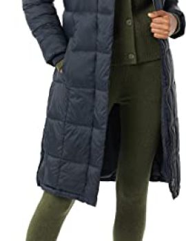 Essentials Women’s Lightweight Quilted Longer Length Coat