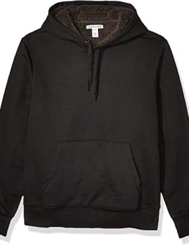 Men’s Sherpa-Lined Pullover Hoodie Sweatshirt