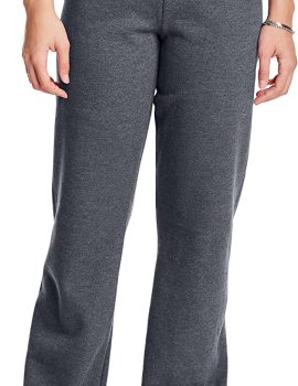 Hanes Women’s Sweatpants, ComfortSoft EcoSmart Open Leg Fleece Sweatpants