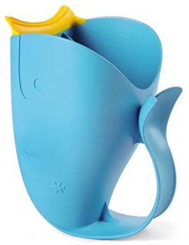 Skip Hop Baby Bath Rinse Cup, Moby Tear-free Waterfall Rinser, Blue