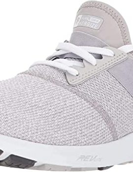 New Balance womens Fuelcore Nergize V1 Sneaker, Overcast/White/Heather, 6.5 Wide US