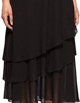 Alex Evenings Women’s Tea Length Dress Skirt (Petite Regular Plus Sizes)