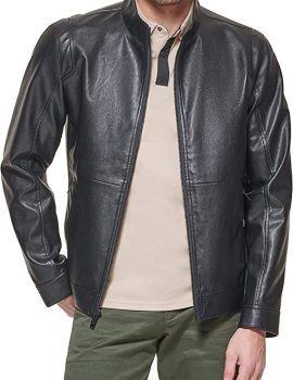 Men’s The Dylan Faux Leather Racer Jacket