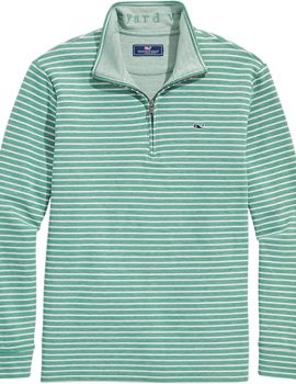 Men’s Saltwater 1/4-Zip Pullover, Stripe Starboard, X-Large