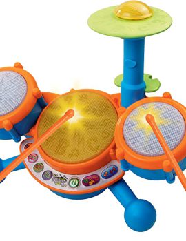 VTech KidiBeats Kids Drum Set, Orange