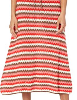 The Drop Women’s Lyra Multi Color Crochet Midi Skirt