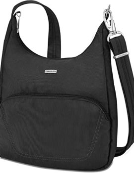 Travelon Anti-Theft Classic Essential Messenger Bag, Black, One Size