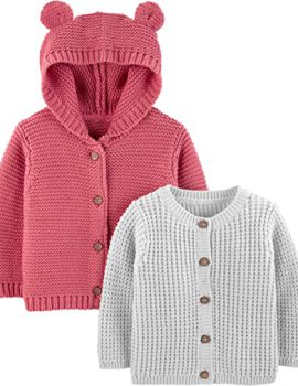 Carter’s Unisex Babies’ Knit Cardigan Sweaters, Pack of 2